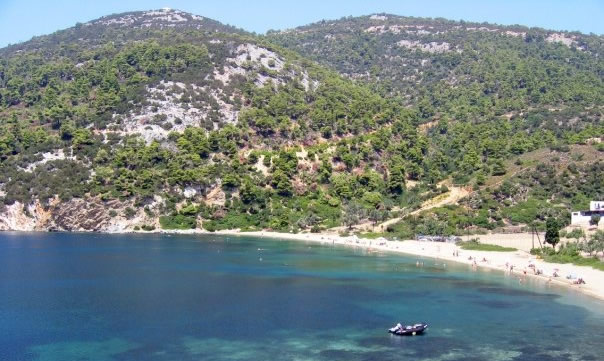 Pefkos beach view